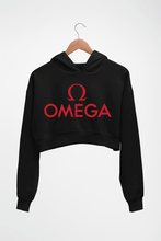 Load image into Gallery viewer, Omega Crop HOODIE FOR WOMEN-Black-Ektarfa.online
