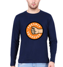 Load image into Gallery viewer, Orange Cassidy - Freshly Squeezed Full Sleeves T-Shirt for Men-Navy Blue-Ektarfa.online
