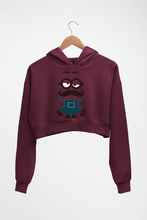 Load image into Gallery viewer, Minion Crop HOODIE FOR WOMEN-Maroon-Ektarfa.online
