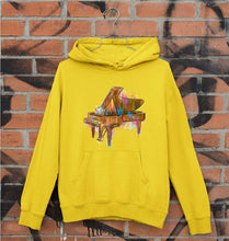 Load image into Gallery viewer, Piano Unisex Hoodie for Men/Women-Mustard Yellow-Ektarfa.online
