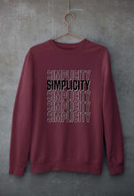 Load image into Gallery viewer, Simplicity Unisex Sweatshirt for Men/Women-S(40 Inches)-Maroon-Ektarfa.online
