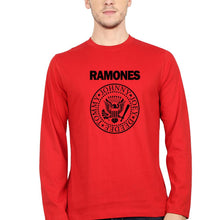 Load image into Gallery viewer, Ramones Full Sleeves T-Shirt for Men-S(38 Inches)-Red-Ektarfa.online
