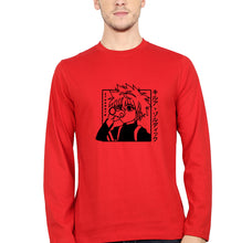 Load image into Gallery viewer, Killua Zoldyck Full Sleeves T-Shirt for Men-Red-Ektarfa.online
