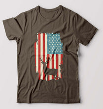 Load image into Gallery viewer, Deer T-Shirt for Men-Olive Green-Ektarfa.online

