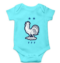 Load image into Gallery viewer, France Football Kids Romper For Baby Boy/Girl-0-5 Months(18 Inches)-Sky Blue-Ektarfa.online
