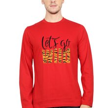 Load image into Gallery viewer, Lets Go Wild Full Sleeves T-Shirt for Men-RED-Ektarfa.online
