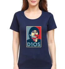 Load image into Gallery viewer, Diego Maradona T-Shirt for Women-Navy Blue-Ektarfa.online
