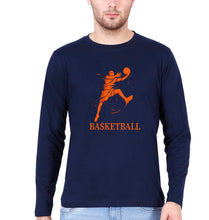 Load image into Gallery viewer, NBA Basketball Full Sleeves T-Shirt for Men-Navy Blue-Ektarfa.online
