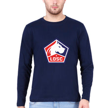 Load image into Gallery viewer, Lille Full Sleeves T-Shirt for Men-Navy Blue-Ektarfa.online
