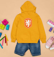 Load image into Gallery viewer, Netherlands Football Kids Hoodie for Boy/Girl-Mustard Yellow-Ektarfa.online
