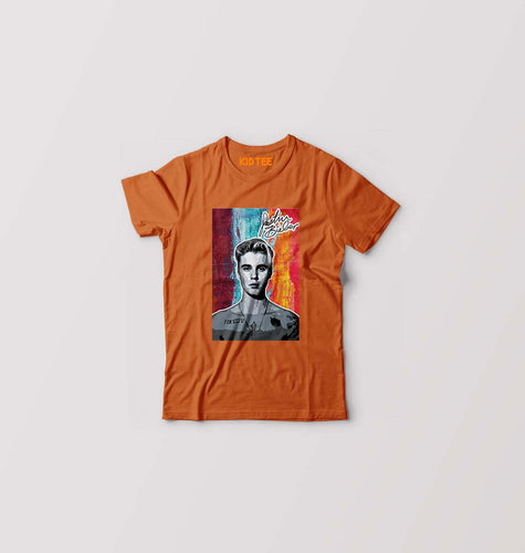 Justin Bieber Kids T-Shirt for Boy/Girl-Orange-Ektarfa.online
