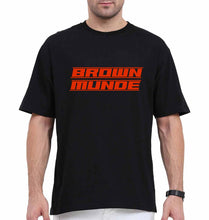 Load image into Gallery viewer, AP Dhillon Brown Munde Oversized T-Shirt for Men-Black-Ektarfa.online
