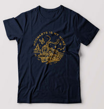 Load image into Gallery viewer, Harry Potter Hogwarts T-Shirt for Men-Navy Blue-Ektarfa.online
