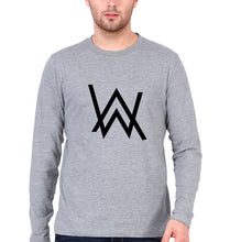 Load image into Gallery viewer, Alan Walker Full Sleeves T-Shirt for Men-Grey Melange-Ektarfa.online
