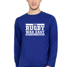 Load image into Gallery viewer, Rugby Full Sleeves T-Shirt for Men-Royal Blue-Ektarfa.online
