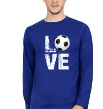 Load image into Gallery viewer, Love Football Full Sleeves T-Shirt for Men-Royal Blue-Ektarfa.online
