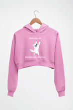 Load image into Gallery viewer, Cat Crop HOODIE FOR WOMEN-Light Baby Pink-Ektarfa.online
