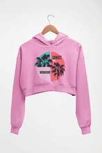 Load image into Gallery viewer, Sunset California Crop HOODIE FOR WOMEN
