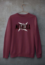 Load image into Gallery viewer, Metallica Unisex Sweatshirt for Men/Women-S(40 Inches)-Maroon-Ektarfa.online
