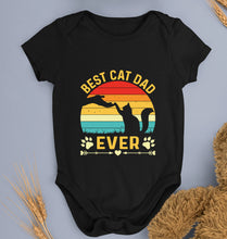 Load image into Gallery viewer, Cat Dad Kids Romper For Baby Boy/Girl-Black-Ektarfa.online
