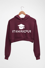 Load image into Gallery viewer, IIT Kharagpur Crop HOODIE FOR WOMEN
