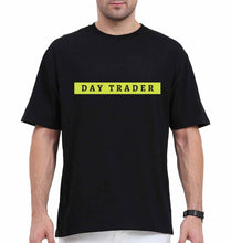 Load image into Gallery viewer, Day Trader Share Market Oversized T-Shirt for Men-Black-Ektarfa.online

