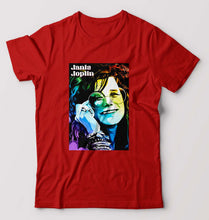 Load image into Gallery viewer, Janis Joplin T-Shirt for Men-Red-Ektarfa.online

