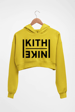 Load image into Gallery viewer, Kith Crop HOODIE FOR WOMEN-Mustard Yellow-Ektarfa.online
