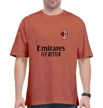 Load image into Gallery viewer, A.C. Milan 2021-22 Oversized T-Shirt for Men-Coral-Ektarfa.online

