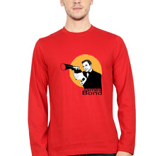 Load image into Gallery viewer, James Bond 007 Full Sleeves T-Shirt for Men-Red-Ektarfa.online
