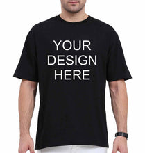 Load image into Gallery viewer, Customized-Custom-Personalized Oversized T-Shirt for MenBlack-Ektarfa.co.in
