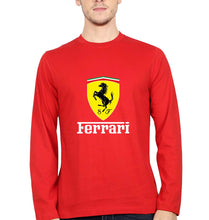 Load image into Gallery viewer, Ferrari Full Sleeves T-Shirt for Men-Red-Ektarfa.online

