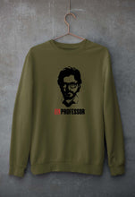 Load image into Gallery viewer, Money Heist The Professor Unisex Sweatshirt for Men/Women-Olive Green-Ektarfa.online
