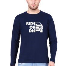 Load image into Gallery viewer, Fast &amp; Furious Ride or Die Full Sleeves T-Shirt for Men-Navy Blue-Ektarfa.online
