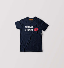 Load image into Gallery viewer, Serial Kisser Kids T-Shirt for Boy/Girl-0-1 Year(20 Inches)-Navy Blue-Ektarfa.online
