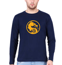 Load image into Gallery viewer, Mortal Kombat Full Sleeves T-Shirt for Men-Navy Blue-Ektarfa.online
