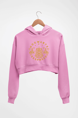 Harry Potter Crop HOODIE FOR WOMEN-Light Baby Pink-Ektarfa.online
