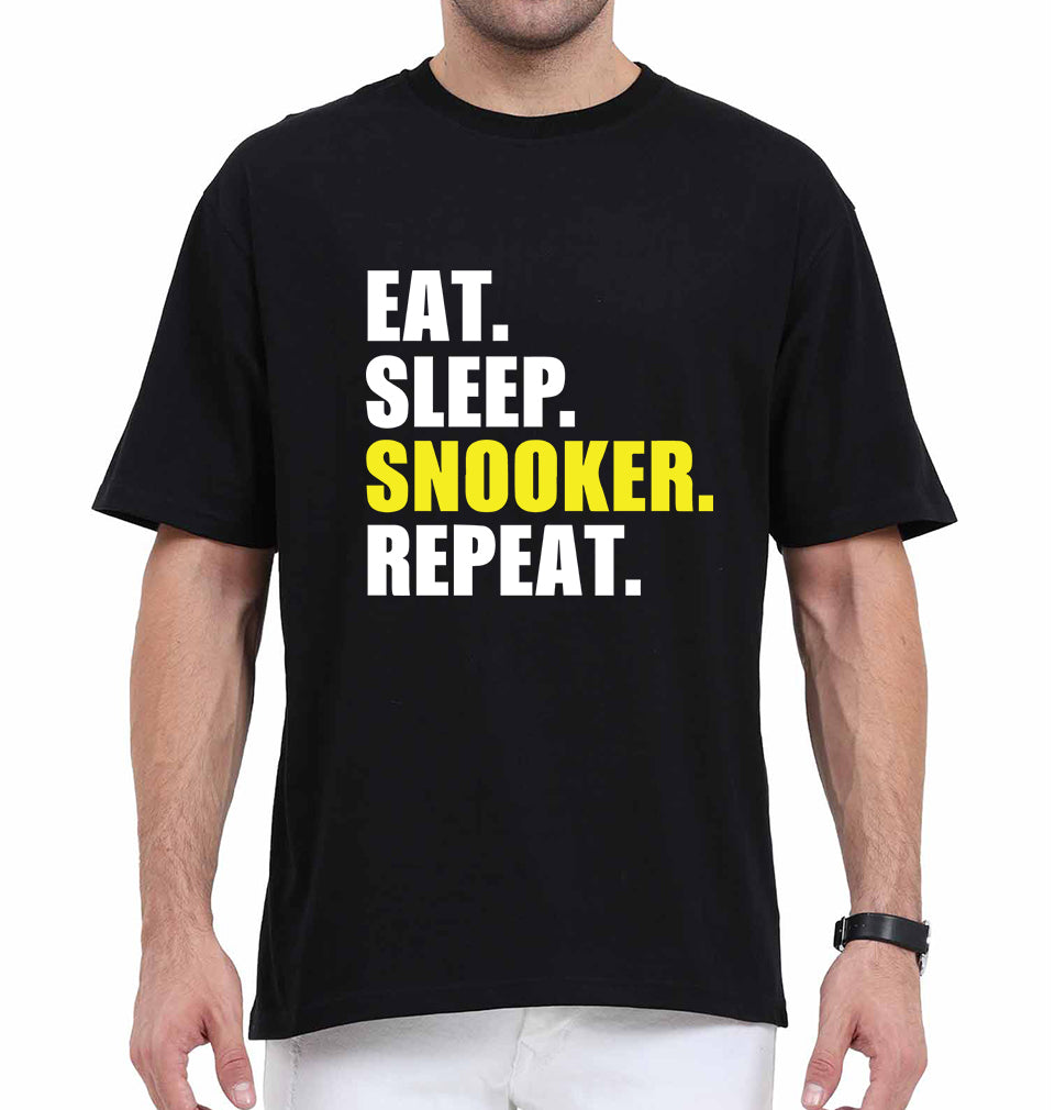 Snooker Oversized T-Shirt for Men-Black-Ektarfa.online