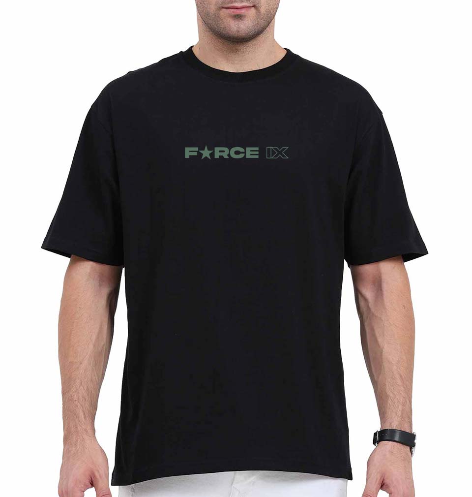 FORCE IX Akshay Kumar Oversized T-Shirt for Men-Black-Ektarfa.online