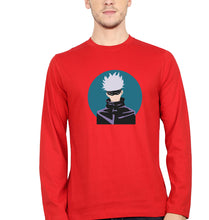 Load image into Gallery viewer, Gojo Satoru Anime Full Sleeves T-Shirt for Men-Red-Ektarfa.online
