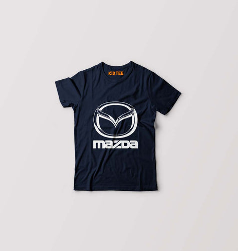 Mazda Kids T-Shirt for Boy/Girl-Navy Blue-Ektarfa.online
