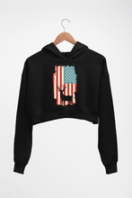 Load image into Gallery viewer, Deer Crop HOODIE FOR WOMEN-Black-Ektarfa.online
