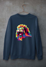 Load image into Gallery viewer, Lion Unisex Sweatshirt for Men/Women-Navy blue-Ektarfa.online
