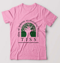 Load image into Gallery viewer, Tata Institute of Social Sciences (TISS) T-Shirt for Men-Light Baby Pink-Ektarfa.online
