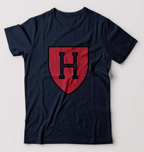 Load image into Gallery viewer, Harvard T-Shirt for Men-S(38 Inches)-Navy Blue-Ektarfa.online
