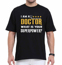 Load image into Gallery viewer, Doctor Oversized T-Shirt for Men-Black-Ektarfa.online
