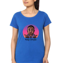 Load image into Gallery viewer, Khaby Lame T-Shirt for Women-Royal Blue-Ektarfa.online
