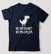 Load image into Gallery viewer, Internet T-Shirt for Men-Navy Blue-Ektarfa.online
