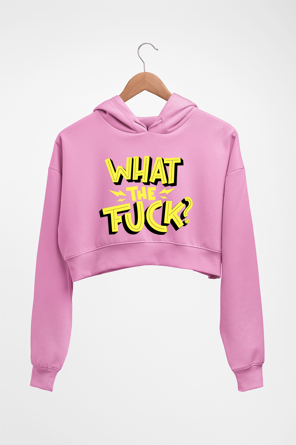 What The Fuck Crop HOODIE FOR WOMEN