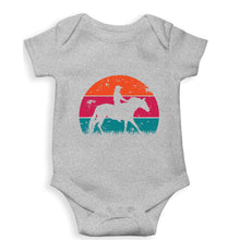 Load image into Gallery viewer, Horse Riding Kids Romper For Baby Boy/Girl-0-5 Months(18 Inches)-Grey-Ektarfa.online
